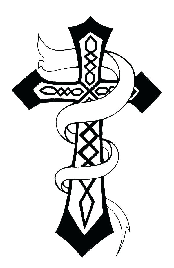 600x922 Cross Coloring Pages Table Free Knot Cross Coloring Pages Table