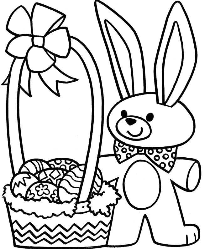 670x796 Fresh Coloring Page Easter Basket Coloring Ws