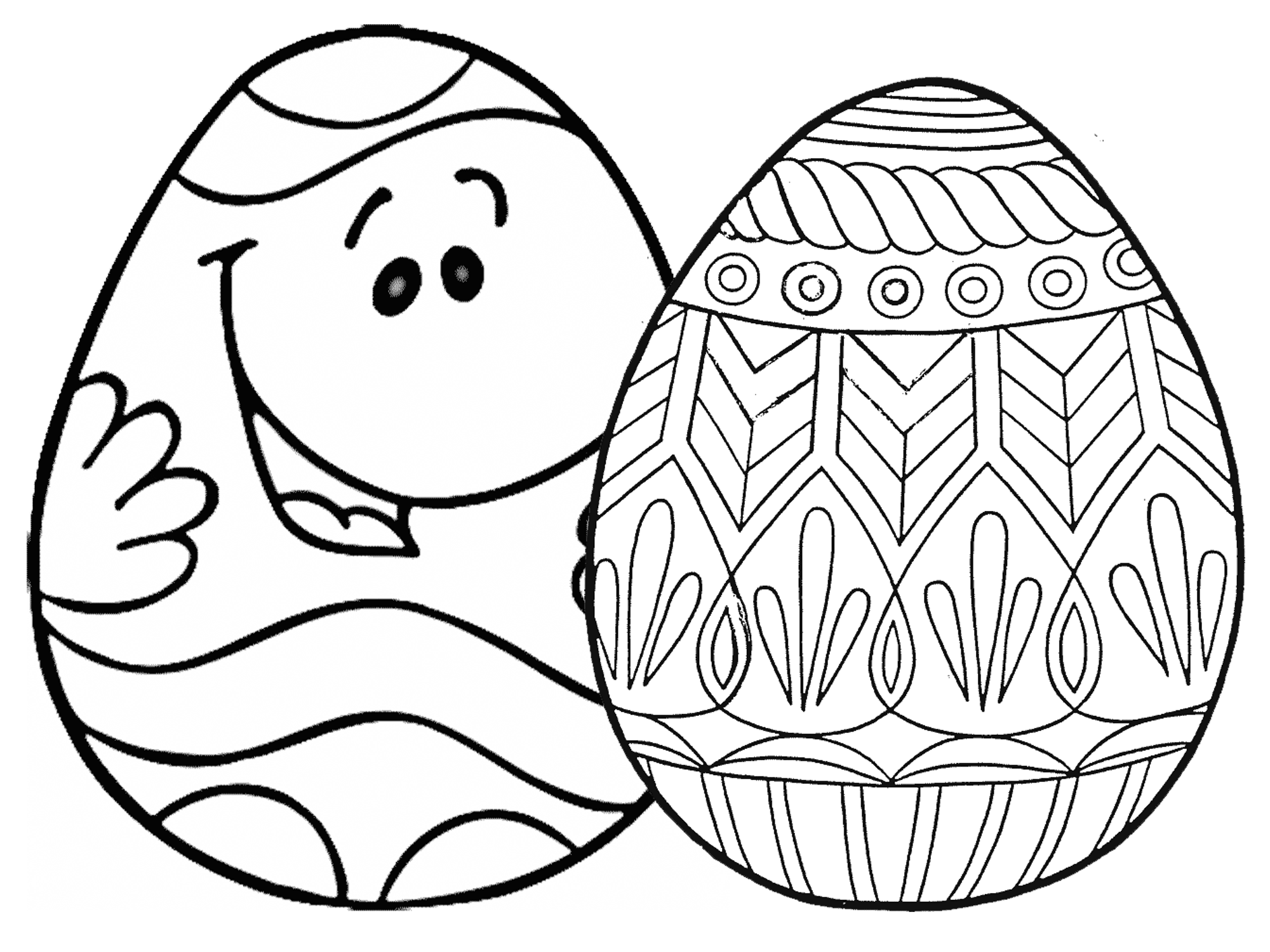 Easter Egg Coloring Pages