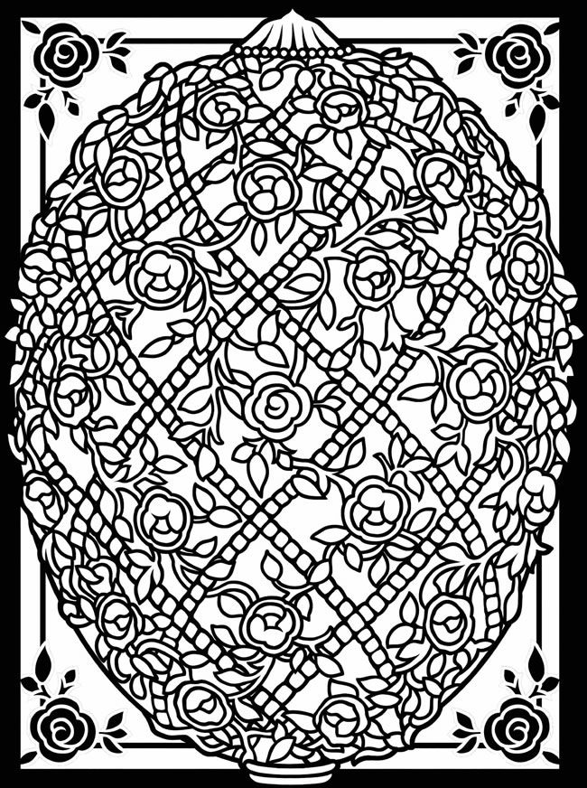 Easter Egg Coloring Pages For Adults