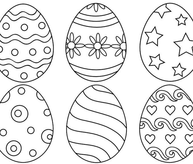 678x576 Easter Egg Colouring Page Easter Egg Designs Coloring Pages Color