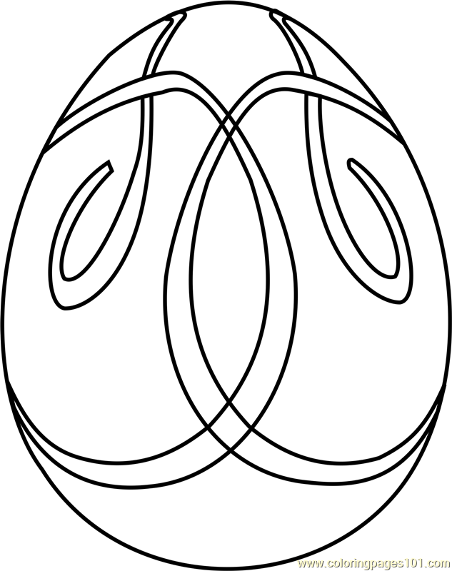 633x800 Easter Egg Design 3 Coloring Page