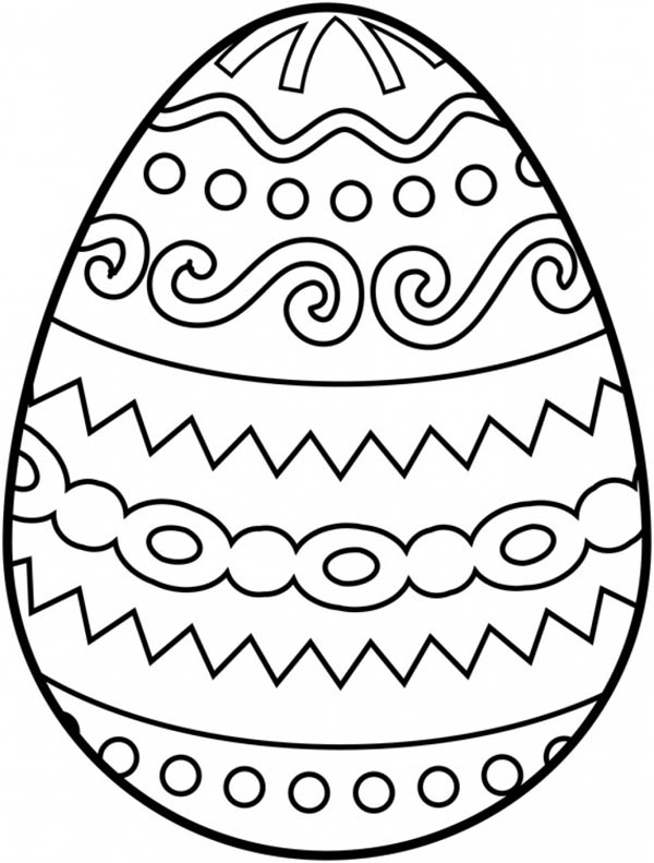 600x791 Tribal Design Easter Egg Coloring Pages Batch Coloring
