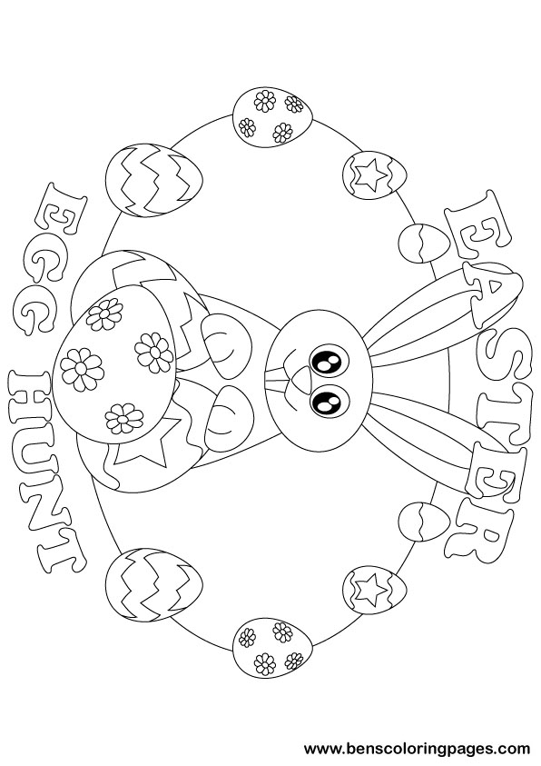 596x843 Easter Egg Hunt Coloring Book