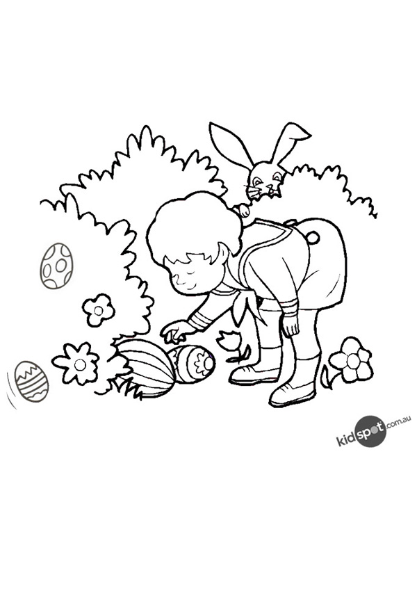 600x850 Funky Easter Egg Hunt Coloring Pages Model