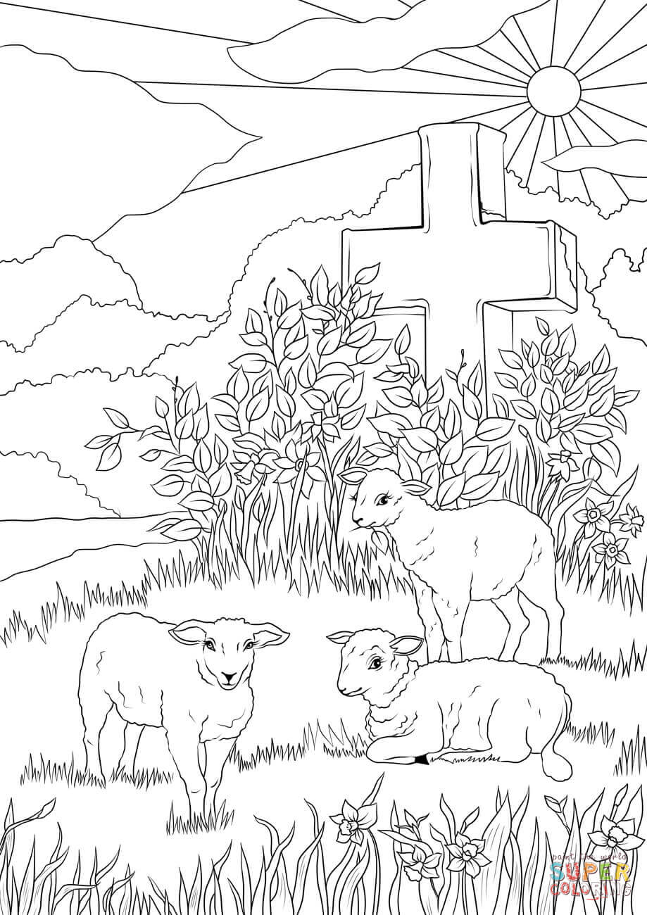 919x1300 Exelent Lamb Of God Coloring Page Ensign
