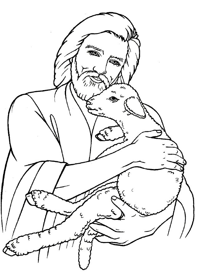 642x885 Jesus Lamb Of God And Good Shepehrd Coloring Pages