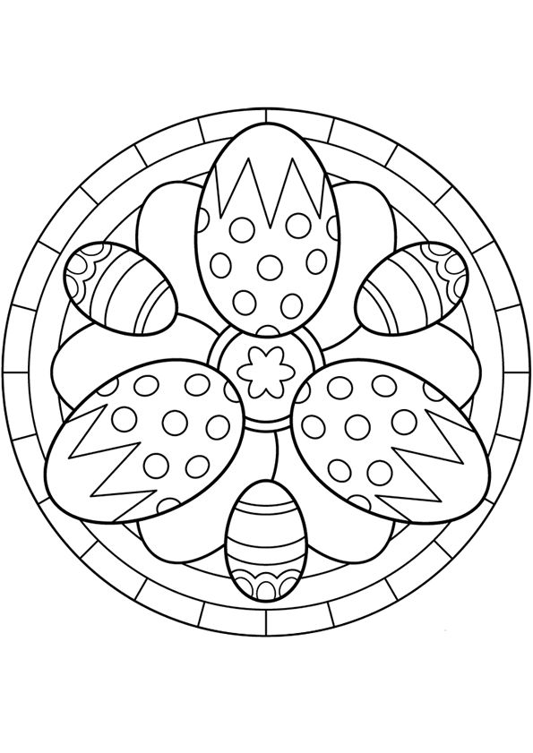 595x841 Mandala De Pasqua Mandala Con Cd Mandala, Easter