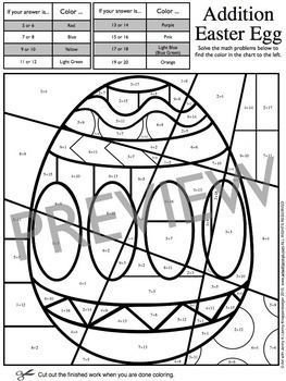 263x350 Easter Activities Easter Math Fact Coloring Sheets By Art