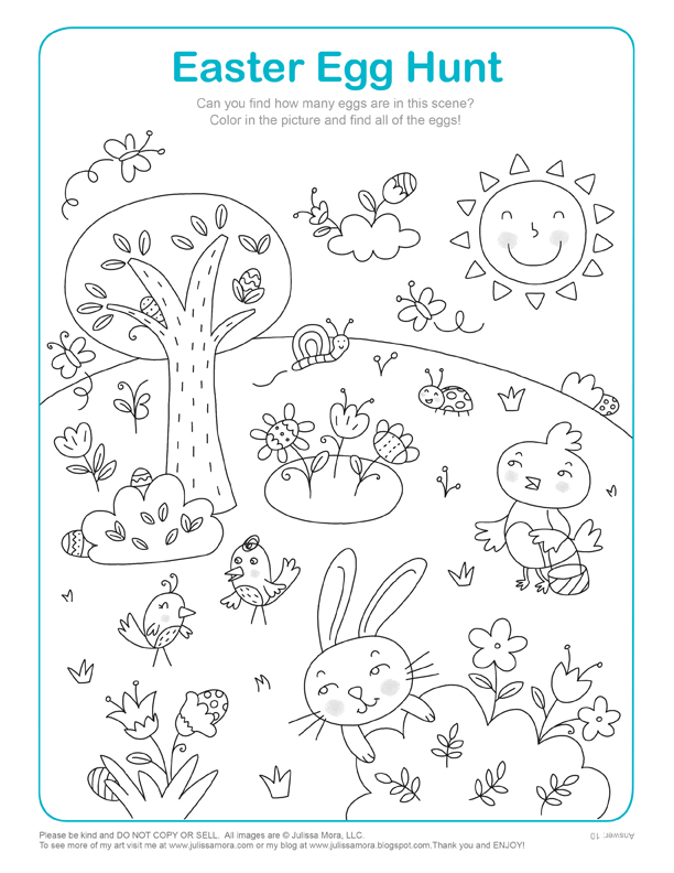 612x792 Easter Egg Hunt Math Activity Ampamp Coloring Page Supplyme