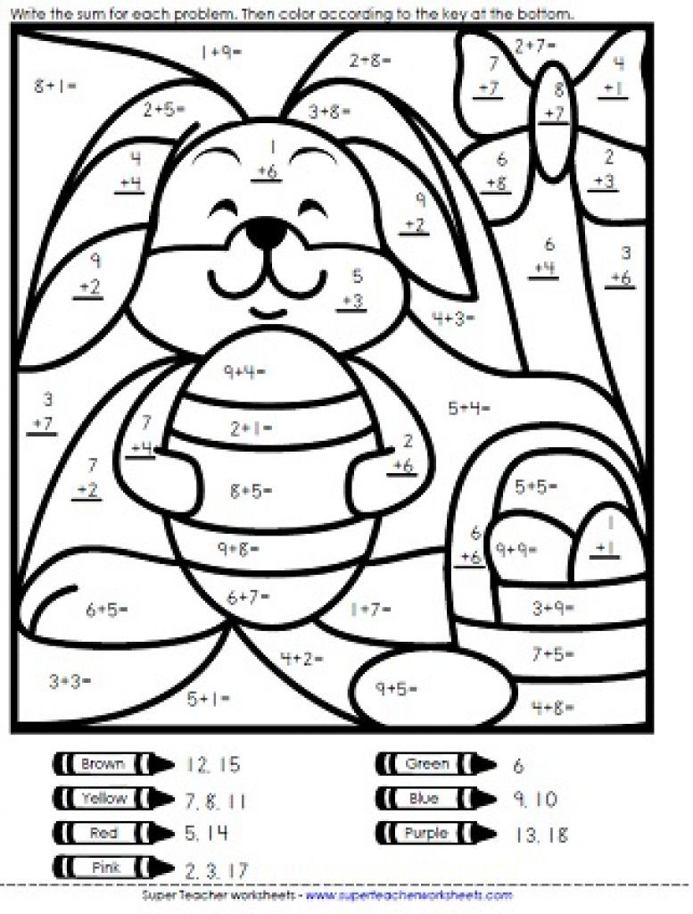777x1024 Math Color Pages
