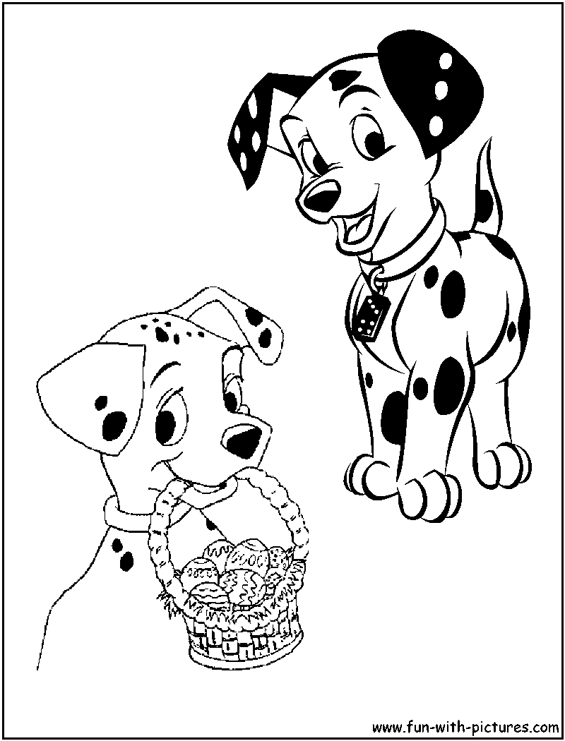 Easter Puppy Coloring Pages