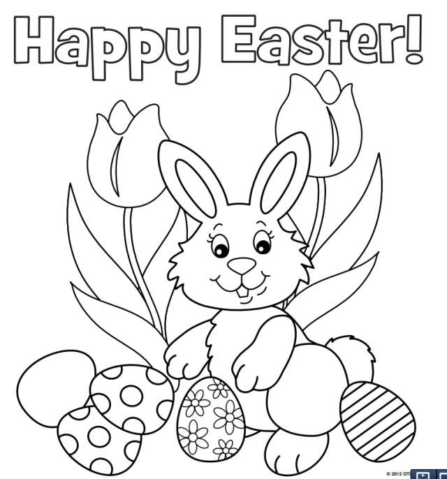 Easter Rabbit Coloring Pages