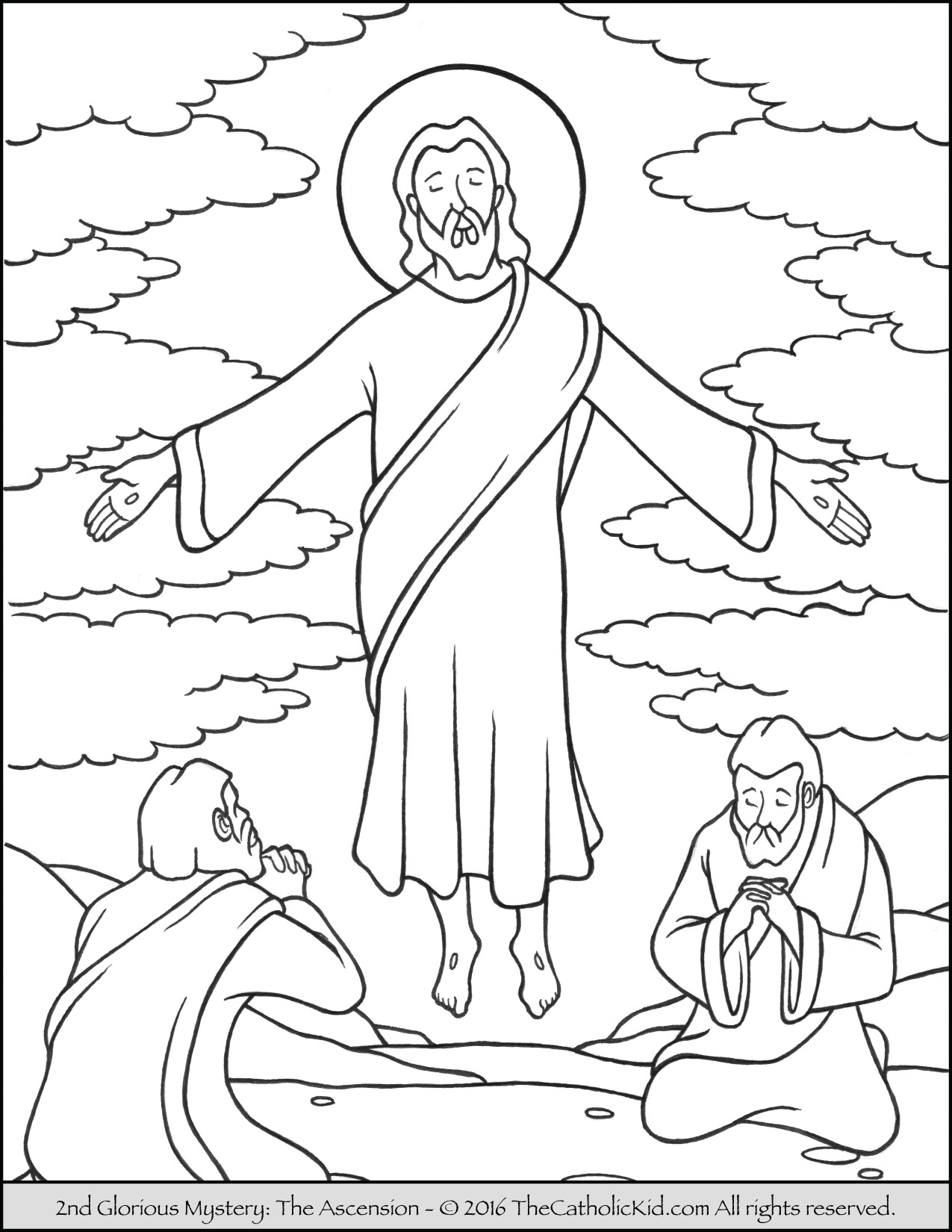 1275x1650 Feast Of The Ascension Of Our Lord Coloring Pages