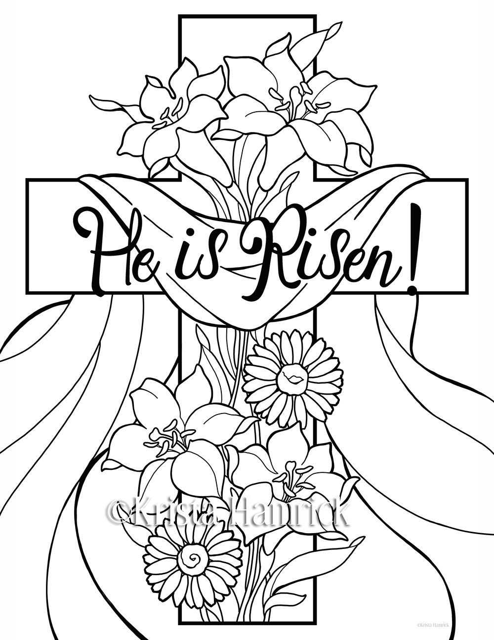 1000x1294 He Is Risen! 2 Easter Coloring Pages For Children Easter