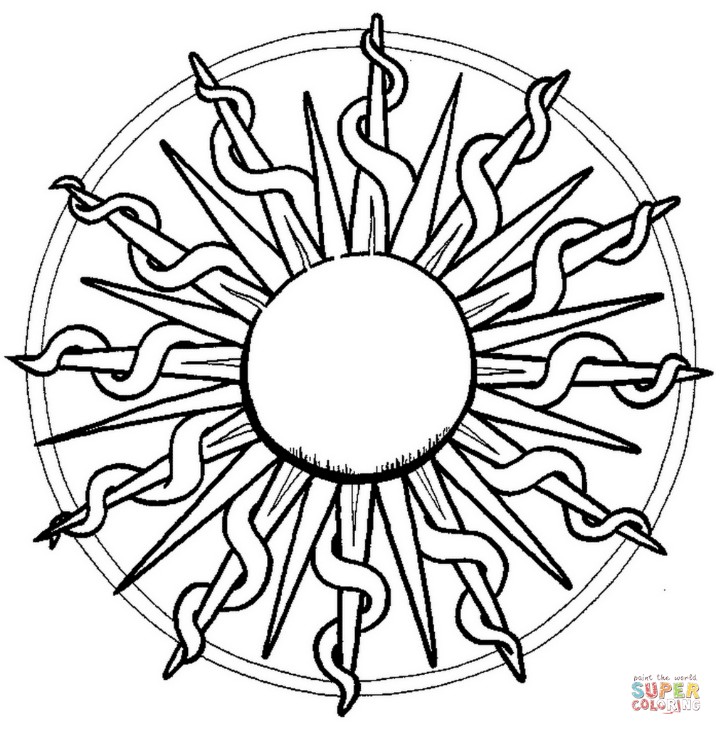 1006x1024 Easy Abstract Coloring Pages 6