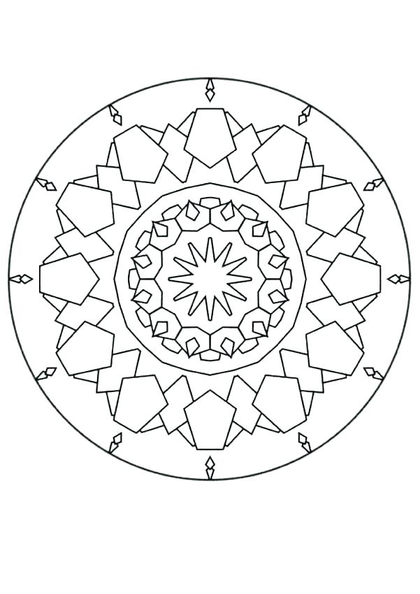 601x850 Mandala Printable Coloring Pages Abstract Printable Coloring Pages