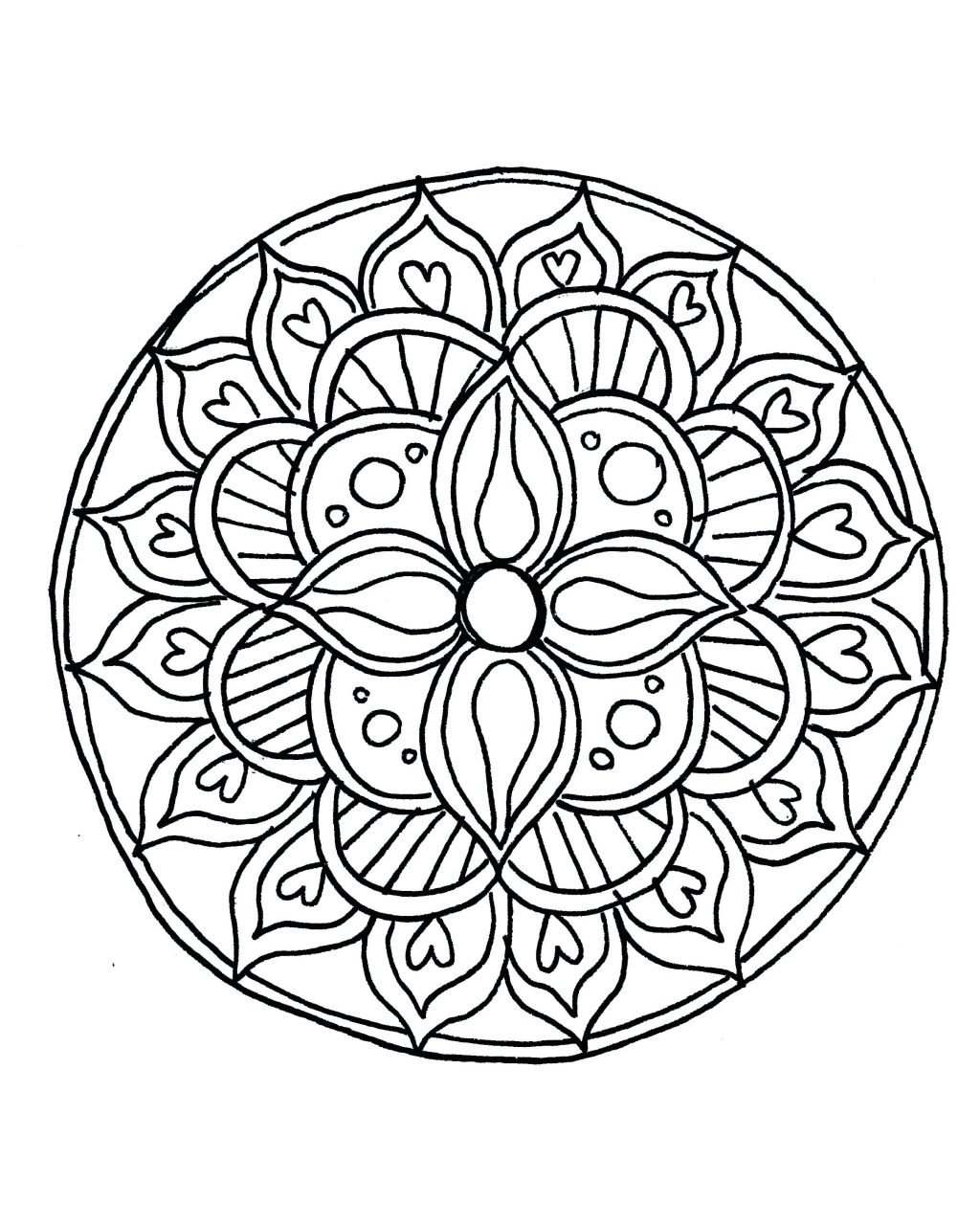 1024x1280 Coloring Page ~ Abstract Coloring Page Easy Pages For Amusing Draw