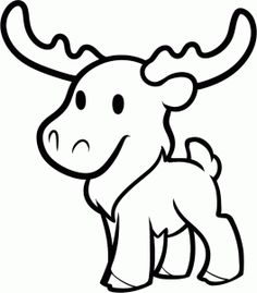 236x269 Free Printable Moose Coloring Pages For Kids Moose, Adult