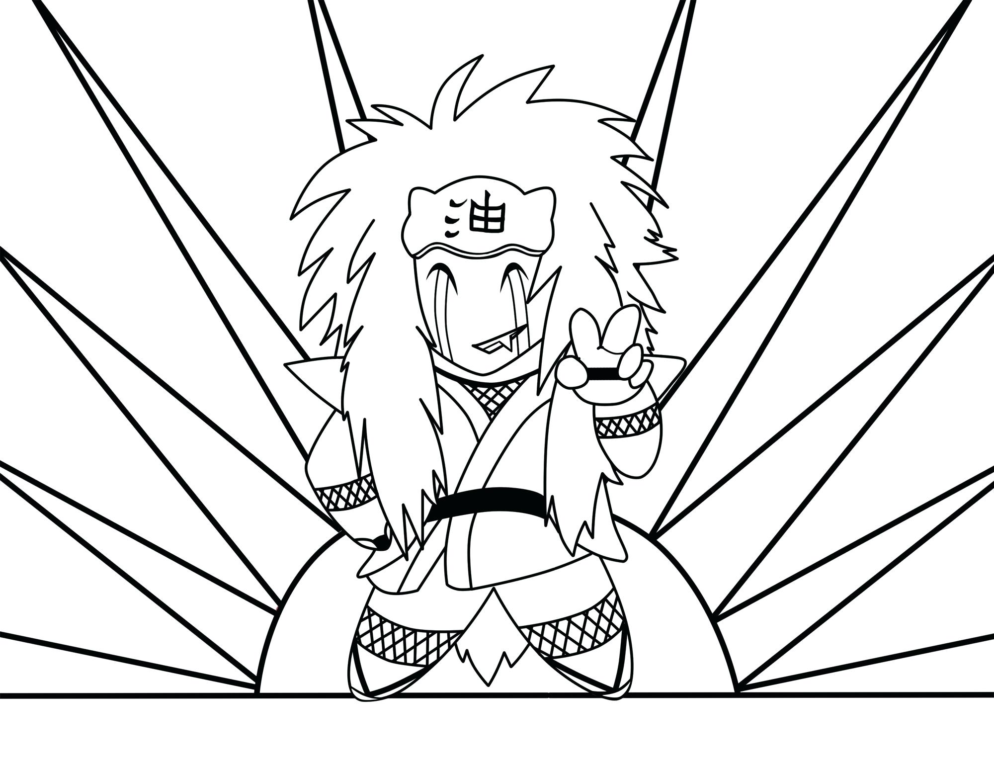 2000x1545 Coloring Pages For Kids Online Anime Crazy Girl Funny Naruto Manga