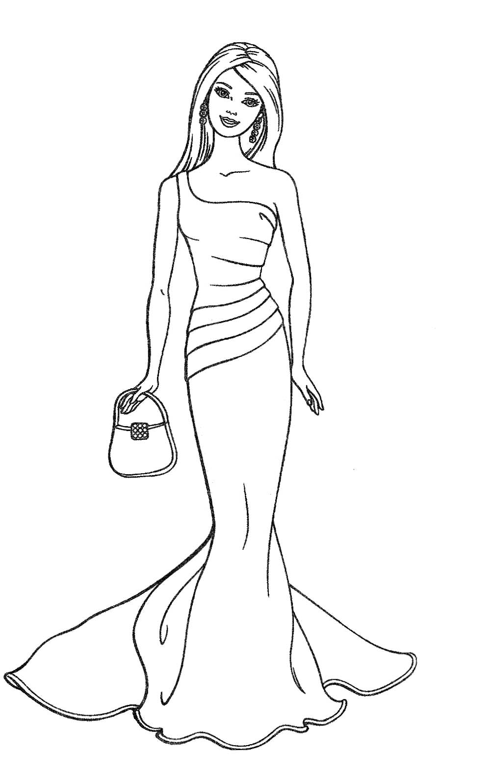 1011x1589 Barbie Doll Sketch Barbie Coloring Pages Coloring Pages