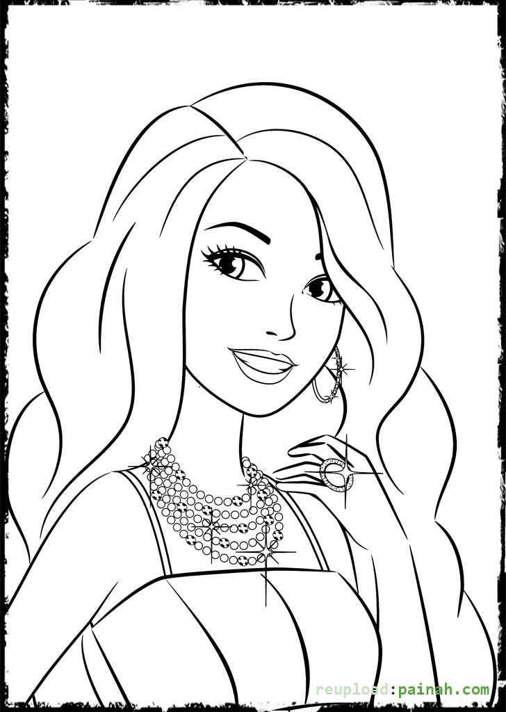 728x1024 Beautiful Barbie Coloring Pages Colour Me Badd