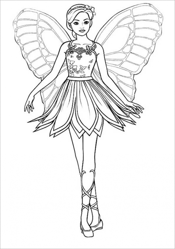 677x960 Get This Easy Printable Barbie Coloring Pages For Children La4xx !