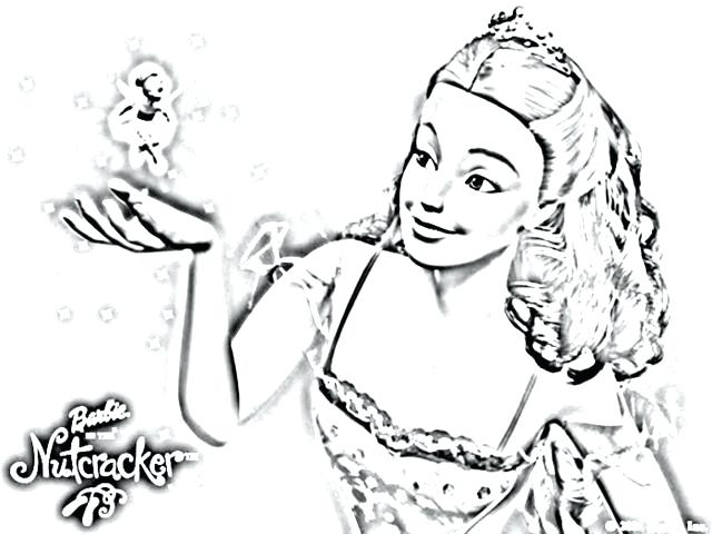 640x480 Barbie Coloring Pages Simple Barbie Coloring Pages To Print Fee
