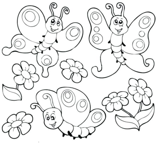 620x600 Butterfly Coloring Pages Butterfly Coloring Pages Butterfly