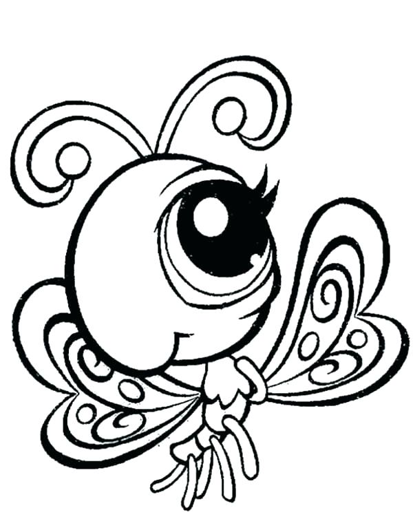 600x770 Butterfly Color Page