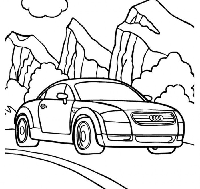 Easy Car Coloring Pages