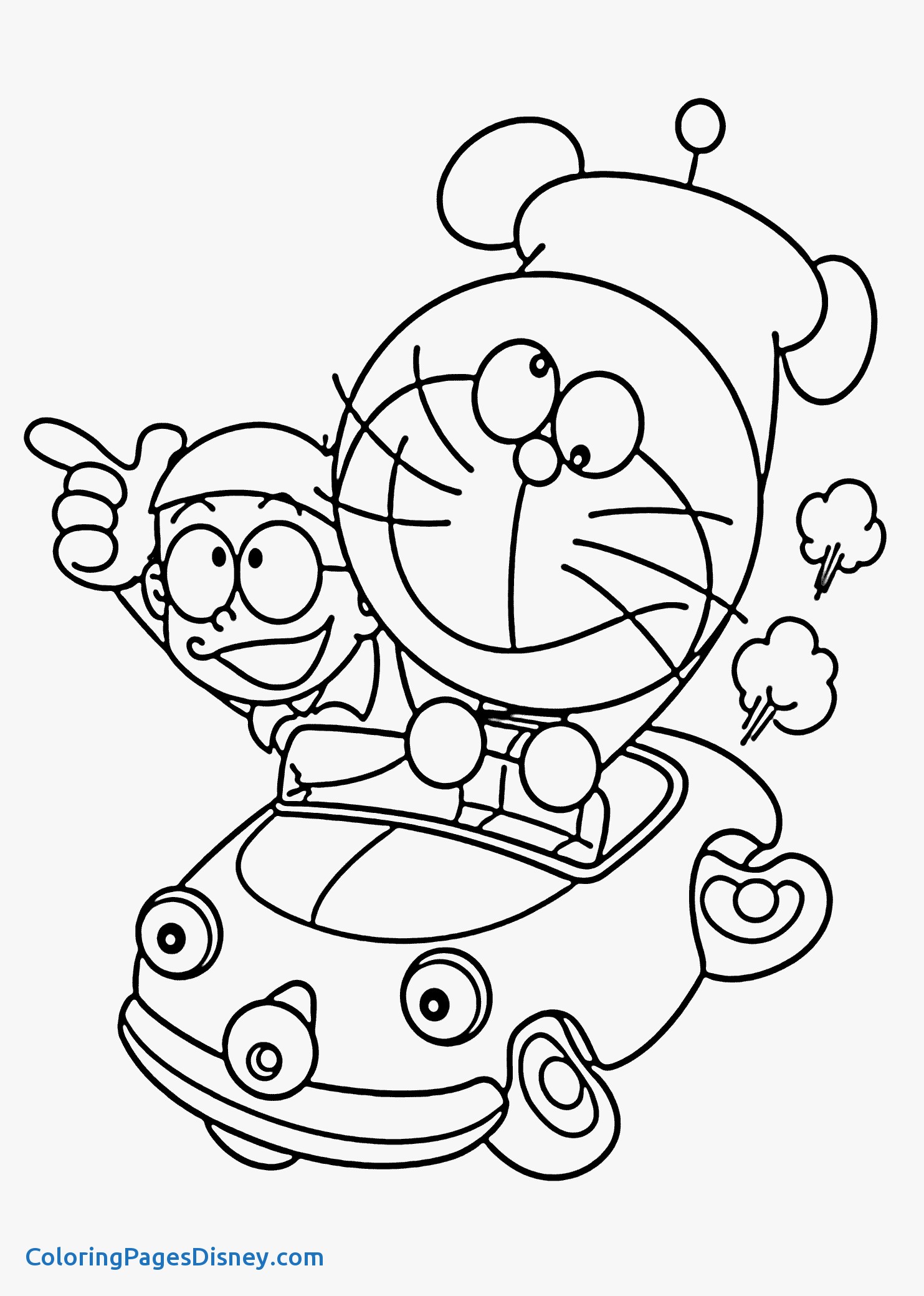 1483x2079 Easy Coloring Games For Toddlers Inspirational Doraemon In Car