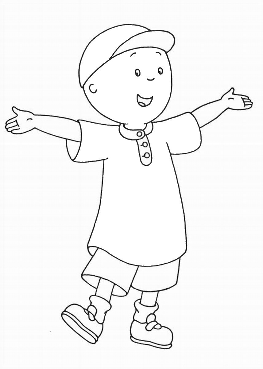 857x1200 Caillou Coloring Pages High Quality Cartoon Printable Cartoons