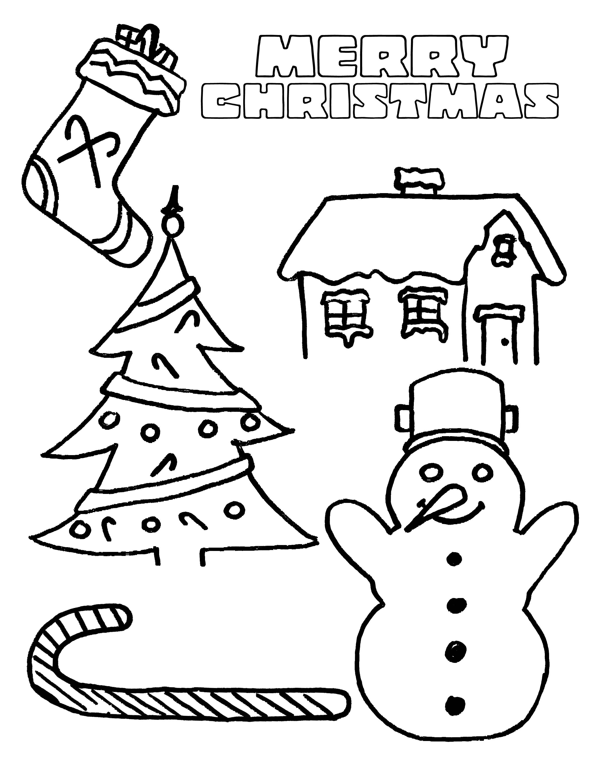 2550x3300 Party Simplicity Free Christmas Coloring Page For Kids