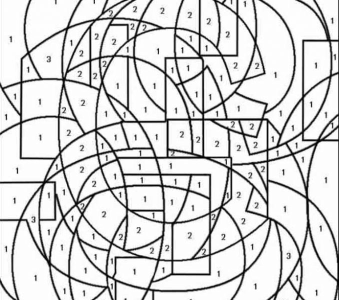 678x600 Color By Number Pdf Free Coloring Page