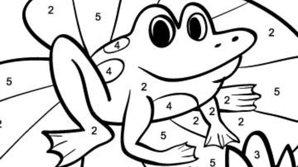 580x326 Color By Number Frogs