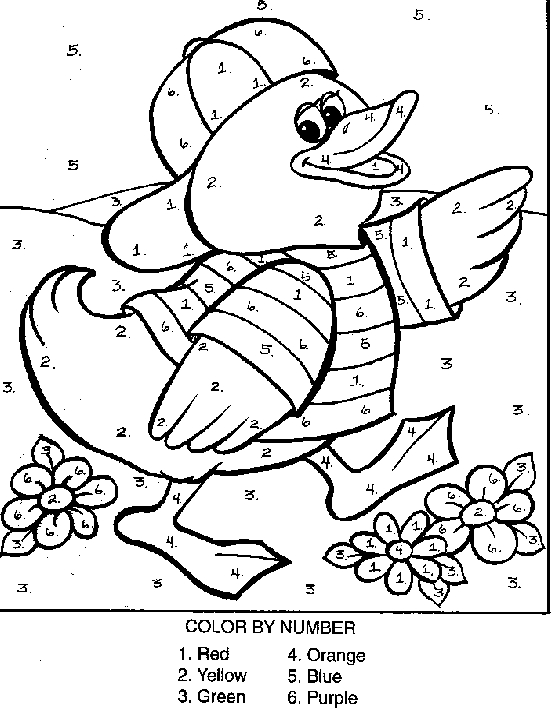 552x714 Free Printable Color By Number Coloring Pages Easy Color Number