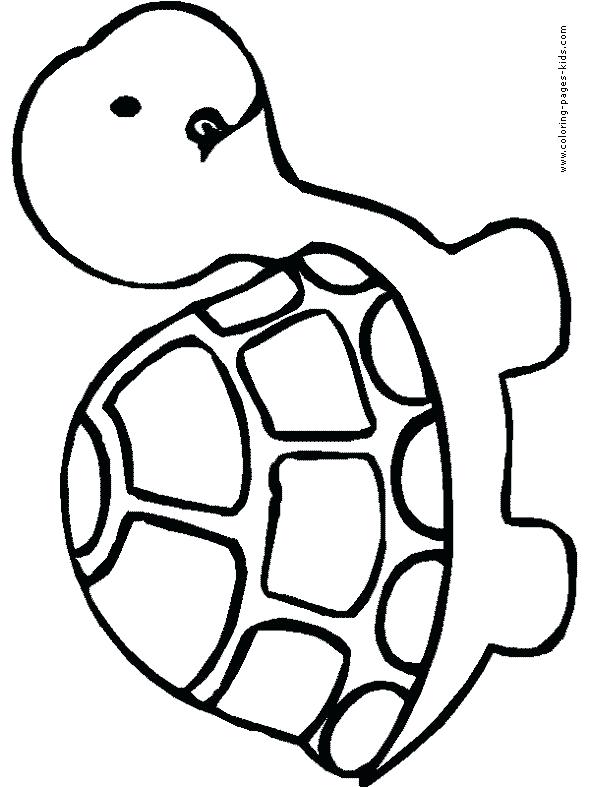 590x787 Cute Turtle Coloring Pages Simple Color Pages Preschool To Amusing