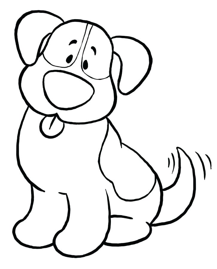 726x900 Doggy Coloring Pages Free Simple Coloring Pages Simple Dog