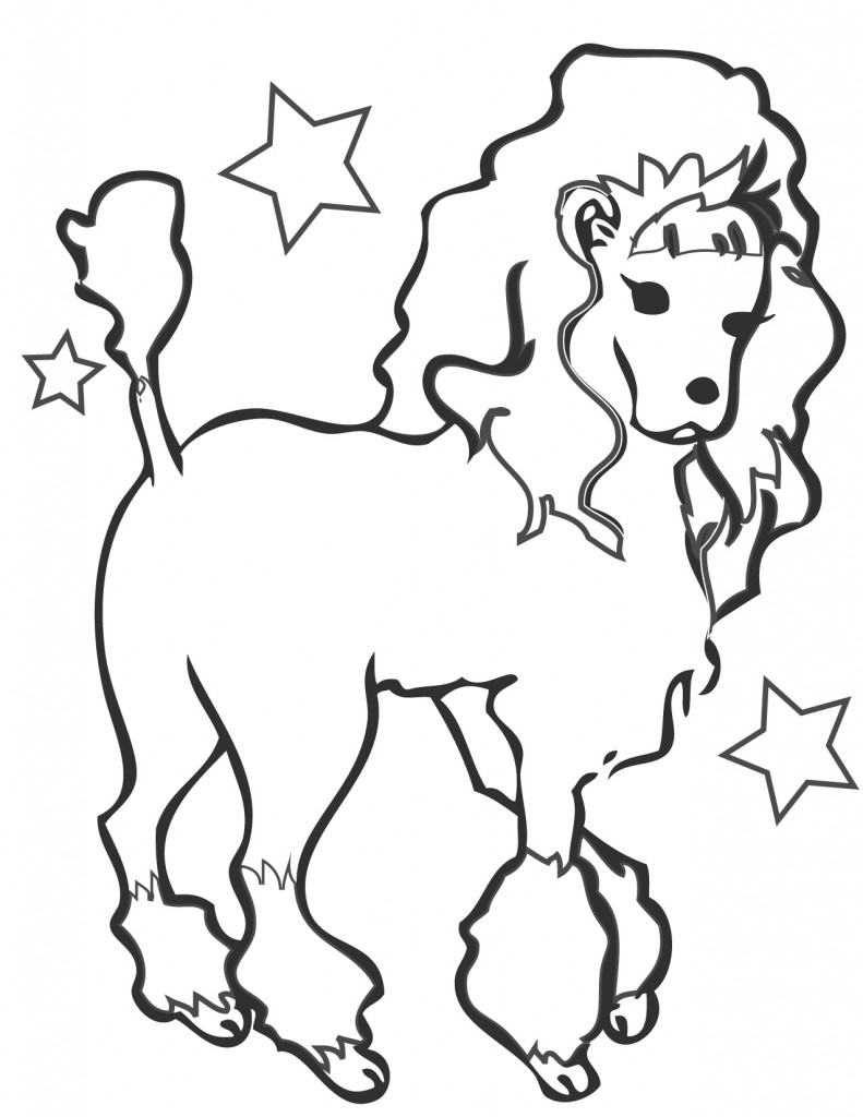 791x1024 Traditional Dog Coloring Pages Easy With Dog To Color