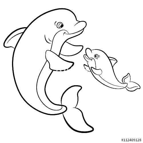 500x500 Free Miami Dolphins Coloring Pages Dolphin Picture Travelsonline