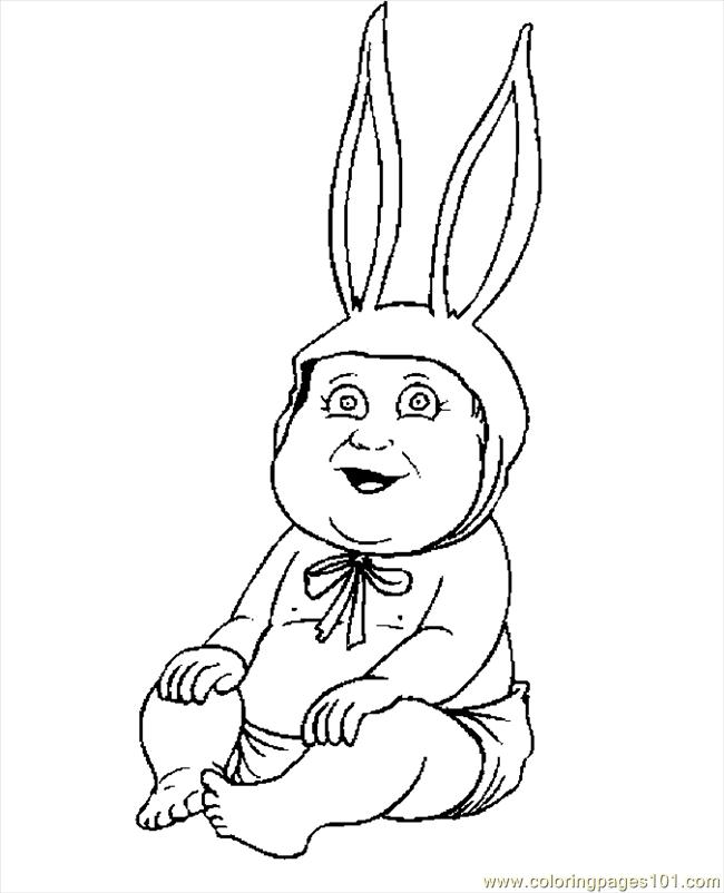 650x802 Baby Easter Bunny Coloring Pages Happy Easter 2018