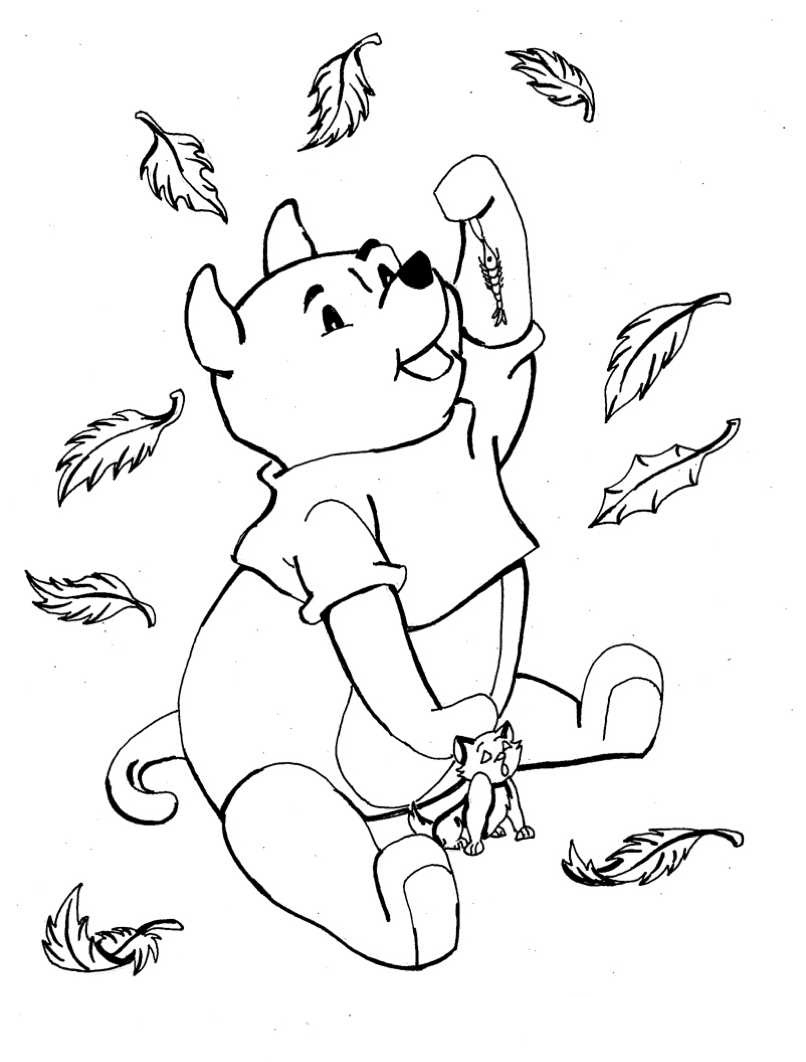 806x1062 Winnie The Pooh Fall Coloring Pages