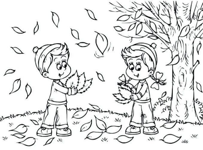 678x501 Coloring Pages For Fall Season Coloring Pages Of Fall Coloring