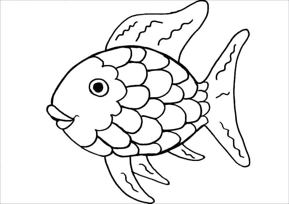 945x668 Fish Coloring Pages For Kids Simple Fish Coloring Pages Fish