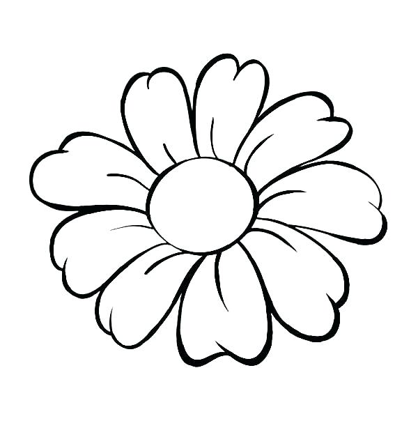 600x627 Flower Coloring Page Good Flower Coloring Pages Or Unique Flower