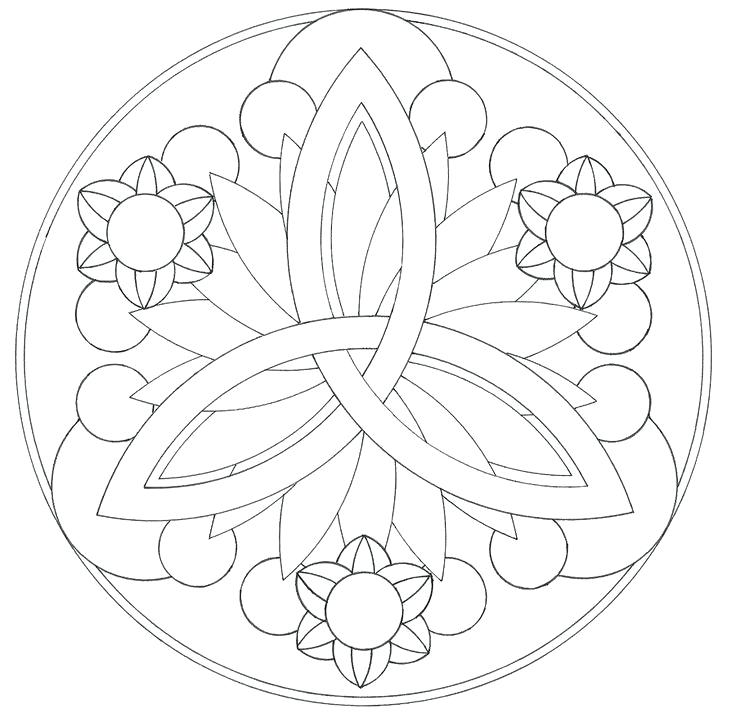 736x722 Easy Mandala Coloring Pages Easy Mandala Coloring Pages 1 Easy