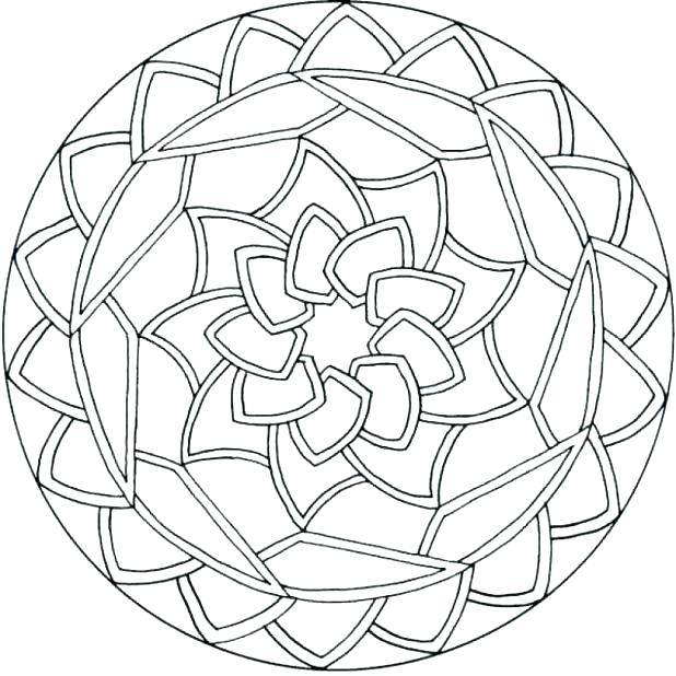 618x618 Easy Mandala Coloring Pages Easy Mandala Coloring Pages Mandala