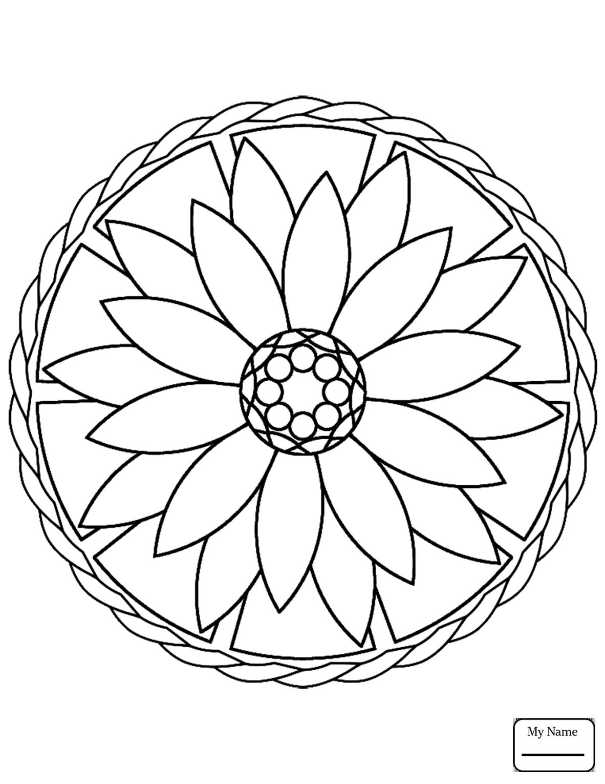 1182x1530 Easy Mandala Coloring Pages For Kids With Stars Arts Inside