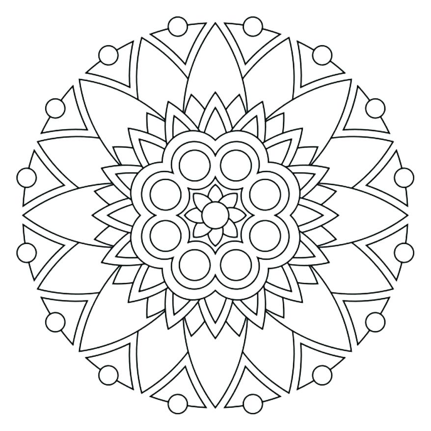 878x878 Easy Mandala Coloring Pages Mandala Coloring Simple Printable